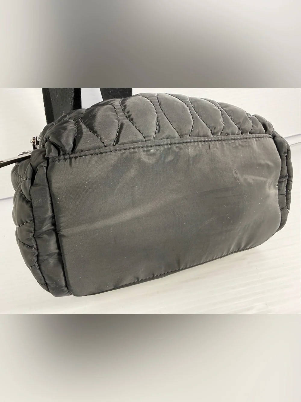 Quilted Crossbody Bag - Black